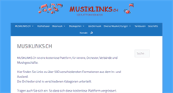 Desktop Screenshot of musiklinks.ch