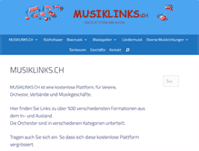 Tablet Screenshot of musiklinks.ch